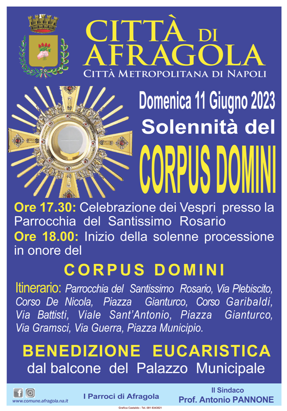 Programma Corpus Domini Giugno 2023