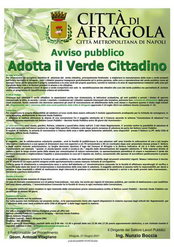 Comune Adotta Verde Giugno 2021Verde