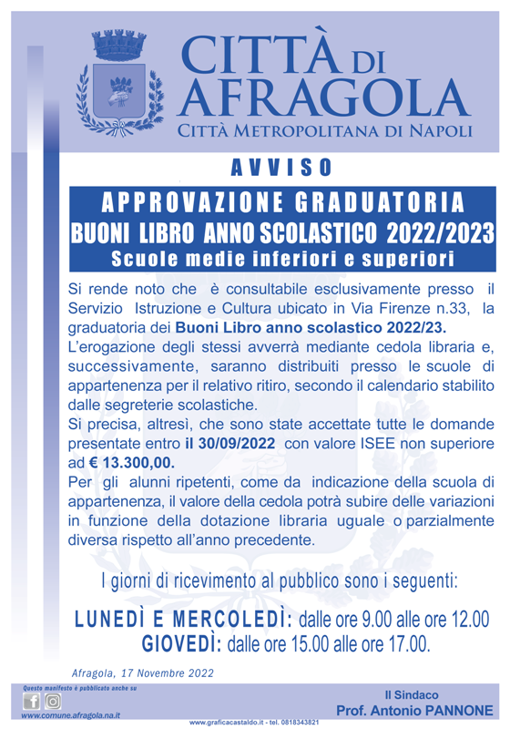 Graduatoria buoni libro