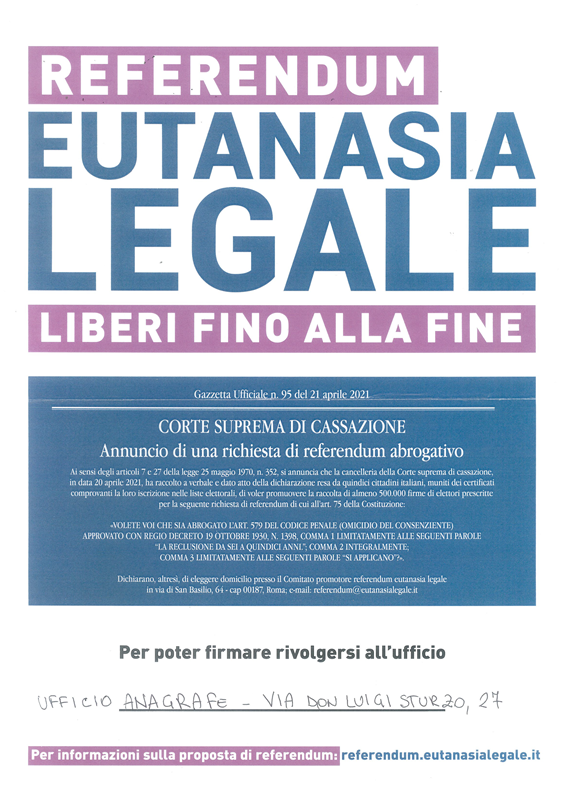 locandina Referendum Eutanasia Legale