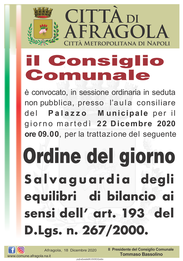 Manifesto consiglio