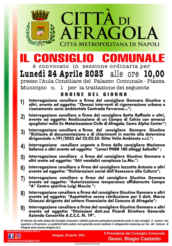 Maifesto consiglio comunale 01